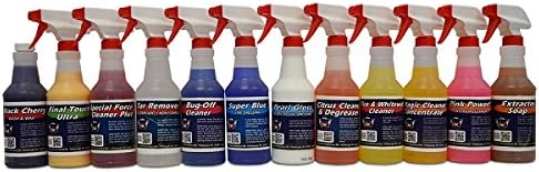 Detail King Auto Detailing Chemical Kit For Interior & Exterior (12) - Cleaners - Dressings - Quality Professionally Formulated Chemicals