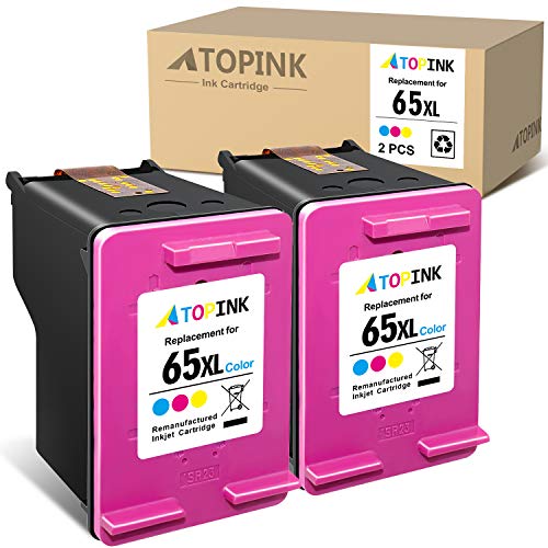Black Friday - 70% OFF ATOPINK Remanufactured Ink Cartridge Replacement for HP 65XL 65 XL (2 Tri-Color) Work with AMP 100 120 Envy 5055 5052 5010 5014 5030 DeskJet 2652 2600 2622 3755 3752 2640 2655 3700 3720 2636 Printer Black Friday - 70% OFF ATOPINK Remanufactured Ink Cartridge Replacement for HP 65XL 65 XL (2 Tri-Color) Work with AMP 100 120 Envy 5055 5052 5010 5014 5030 DeskJet 2652 2600 2622 3755 3752 2640 2655 3700 3720 2636 Printer