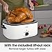 Sunvivi 22 Quart Electric Roaster with Visible & Self-Basting Lid, 30 lb Electric Turkey Roaster Oven with Removable Pan, Large Roaster with Removable Rack and Cool-Touch Handles, White