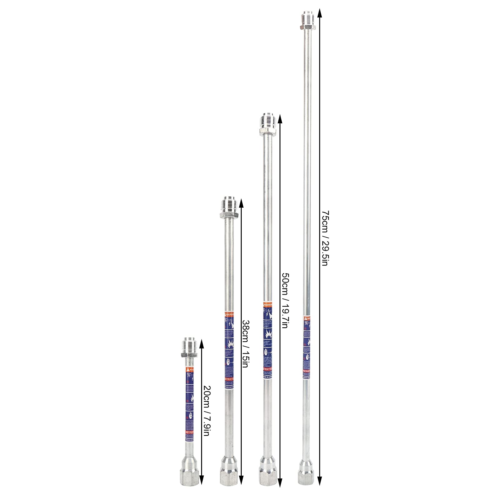 Asta di Prolunga Per Spruzzatore Airless, Asta di Prolunga Per Spruzzatore Asta Universale Per Pistola a Spruzzo Per Vernice Attrezzo Manuale Forniture Hardware Per Pistola a Spruzzo(50cm)