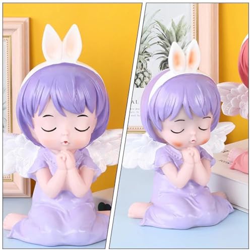 Image of Money Saving Bank with Coin Slot / /Creative Cartoon Design Money Bank / /Plastic Piggy Bank for Boys & Girls (Pack of 1) (Purple - Angle)