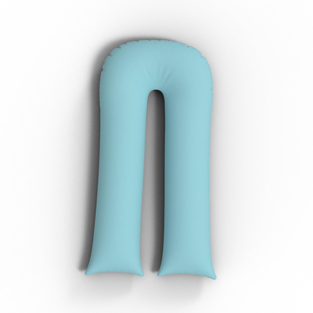 Arlinens Women's Duck Egg 12Ft Long U Shaped Full Body & Back Support Pillow Extra Fill With Hollow Fiber-Soft Relieve Pain Pregnancy & Leg Support Pillow With Free Pillowcase (Duck Egg)