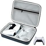 AJKTHGE PS5 / PS4 Controller Case, Dual Gaming Controller Protective Hard Shell, PS5 Two Controllers Travel Carrying Bag with Room for Cable Cord and Accessories (Gray)