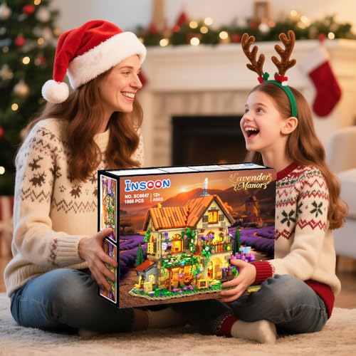 INSOON Lavender Cottage House Building Set with Lights for Adults Teens 12+ by INSOON - Used condition - Image 9