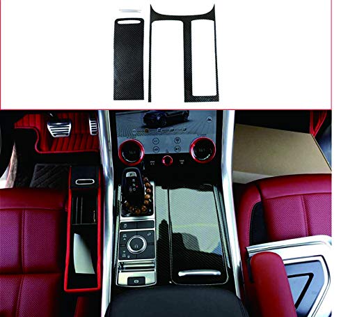 AUTO-spro For Range Rover Sport 2014-2017(LHD) Carbon Fiber Style ABS Plastic Center Console Panel Cover Frame Trim (For Range Rover Sport 2014-2017)