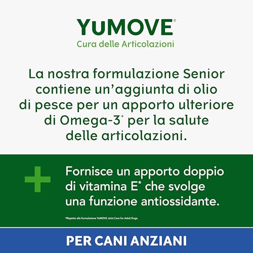 YuMOVE Joint Care Integratore Articolazioni per Cani con 9+ anni, 120 Compresse, Supporta la Mobilità e Rinforza le Articolazioni di Cani Anziani, con Glucosamina, Condroitina e Acido Ialuronico - 4