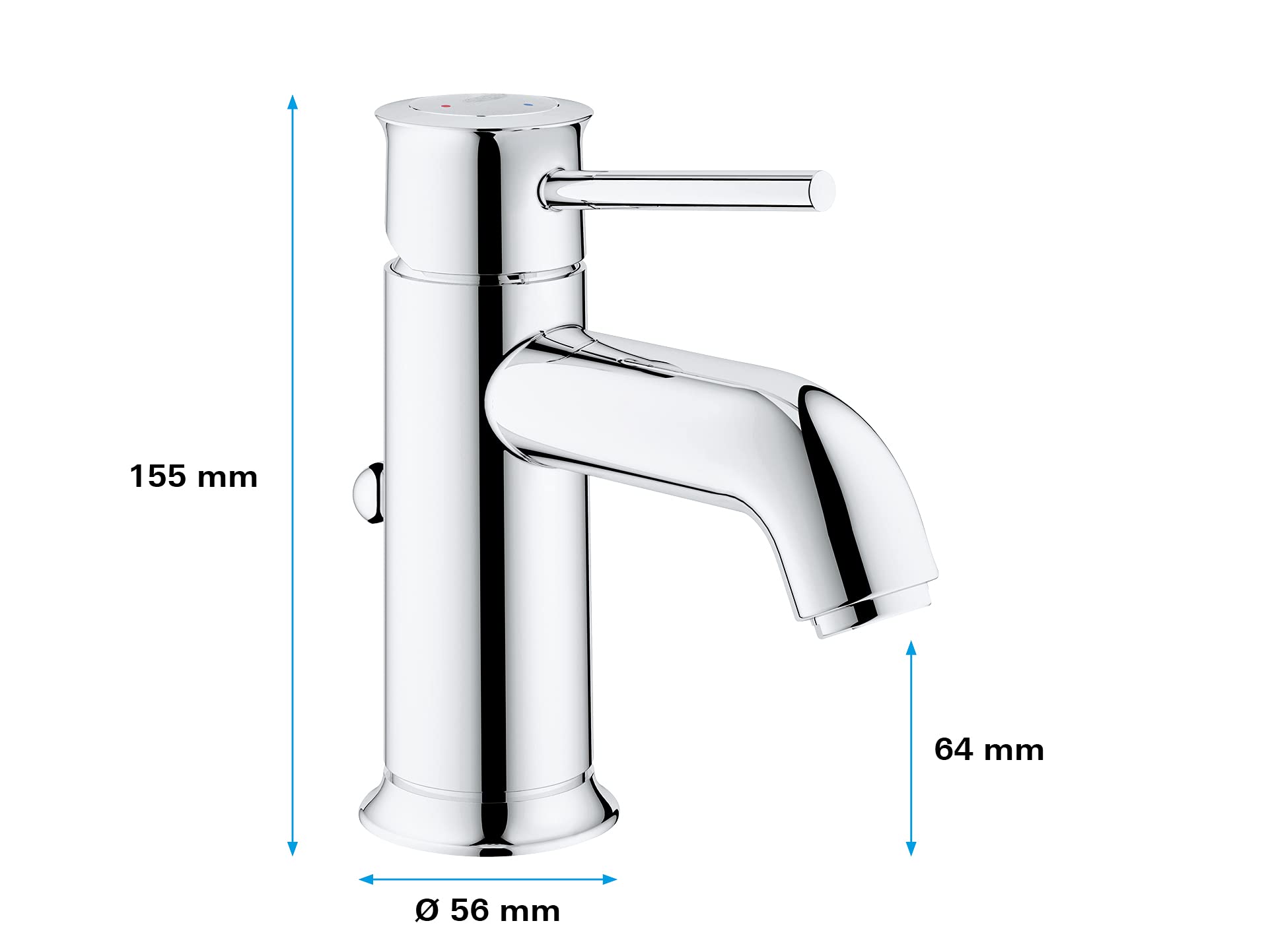 GROHE Mitigeur monocommande Lavabo Taille S Start Classic Chromé 23782000 (Import Allemagne)