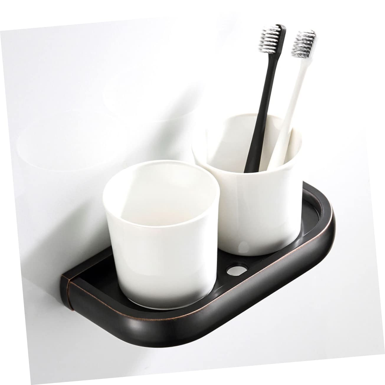 Cabilock Soportes para Cepillos De Negros Vaso Cepillo De Portacepillos De Cerámica Portacepillos De Estante para Cepillos De Caja De Almacenaje Antiguo