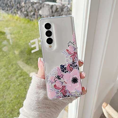 Coque Samsung Z Fold 3 rigide antichoc transparente à motif peint
