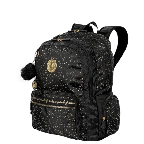 Mochila Feminina Costa Paul Frank Styles BlackN Gold Sestini