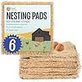 MagJo Aspen Nesting Pads for Chicken Coops - USA Grown Aspen Excelsior Nest Box Liners 13x13-6 Pack