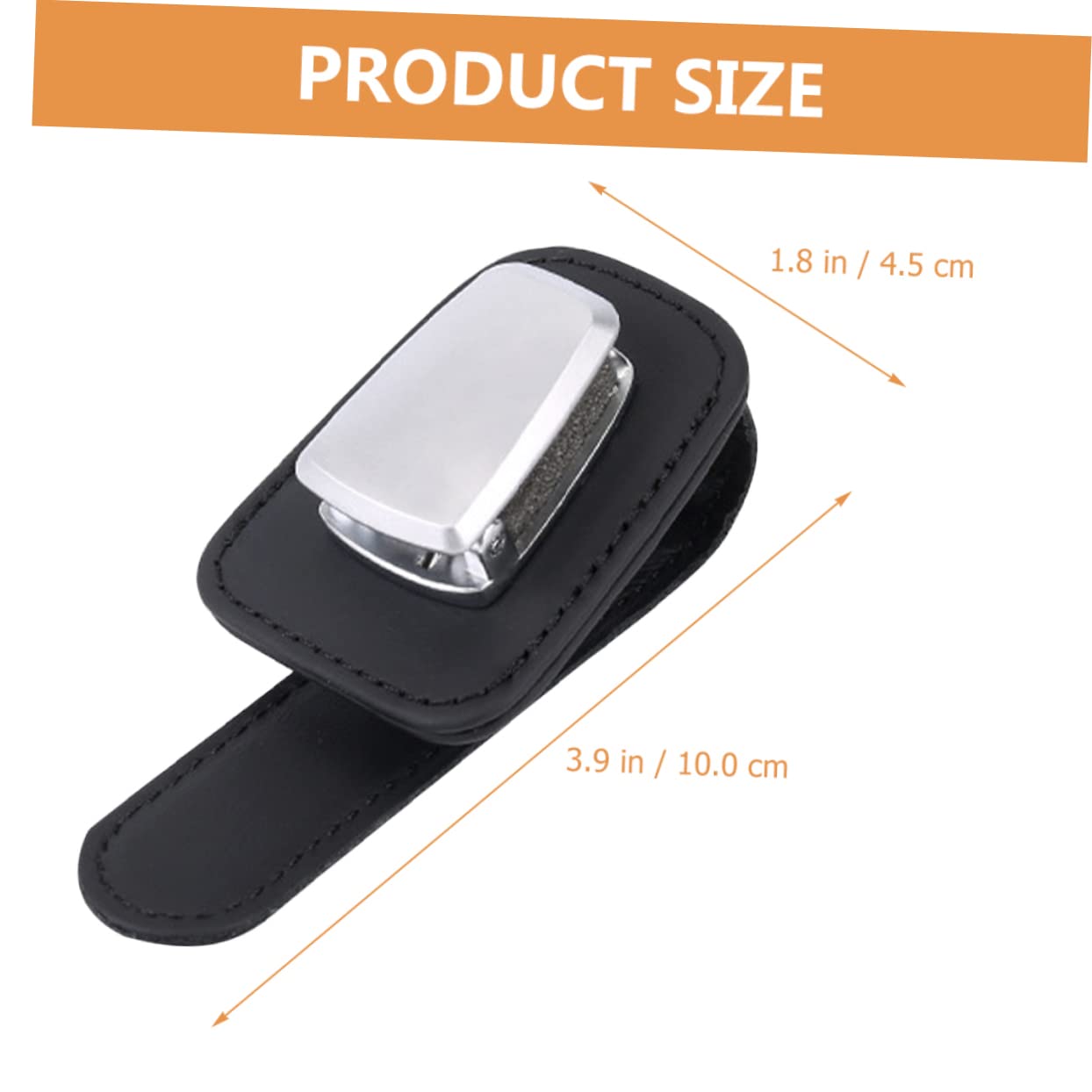 ULTECHNOVO 3pezzi Portaocchiali Da Sole Per Auto Pelle Premium Clip Per Visiera Supporto Per Occhiali e Carte Accessorio Per Auto Compatibile Con Tutti Veicoli