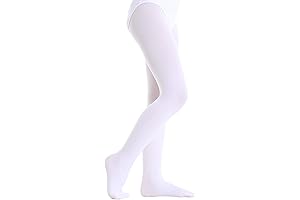 Elegant White Tights for Little Dancers and Ballerinas