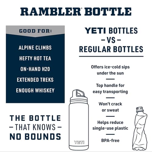 Image of YETI Rambler 64 oz Bottle, Vacuum Insulated, Leakproof, Stainless Steel with Chug Cap, Low Country Peach
