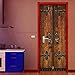 Produktbild Türaufkleber China Retro Holztür Aufkleber Alte Sperren Tür Wandbild Diy Home Decoration Decals Kreative Pvc-Tapete Diy 77x200cm
