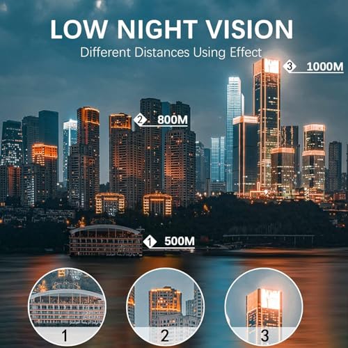 Monocular Telescope with Lights HD Monoculars 80x100 for Adults High Powered Monocular for Hunting with Smartphone Holder & Tripod, Handheld Telescope Suitable for Bird Watching Stargazing - 4