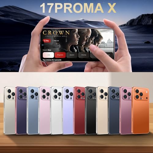 Image of Ecshock 17PM Unlocked Phone | Cell Phone Android 15.0 | 16+512GB Smartphone| 6.99 inch HD Display | Long Battery Life 7000mAh | 68+108MP Zoom Camera| Fingerprint Lock | with Dual SIM (Rose)