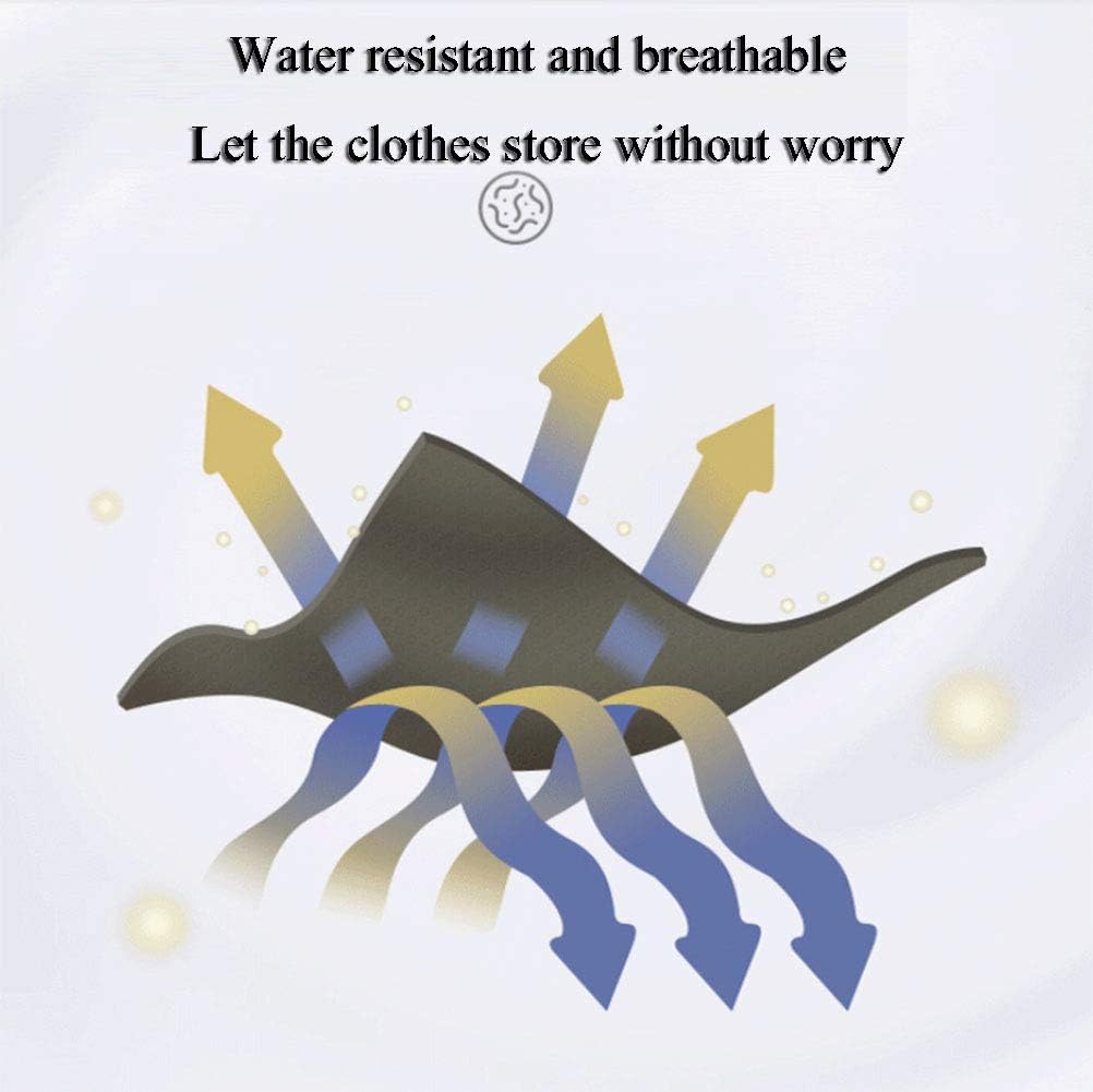 Portable Clothes Closet Wardrobe, Waterproof Wardrobe Storage No-Tool Assembly Wardrobe Fabric Cabinet Extra Strong & Durable Storage Shelf,Dark Blue_39x17x62in