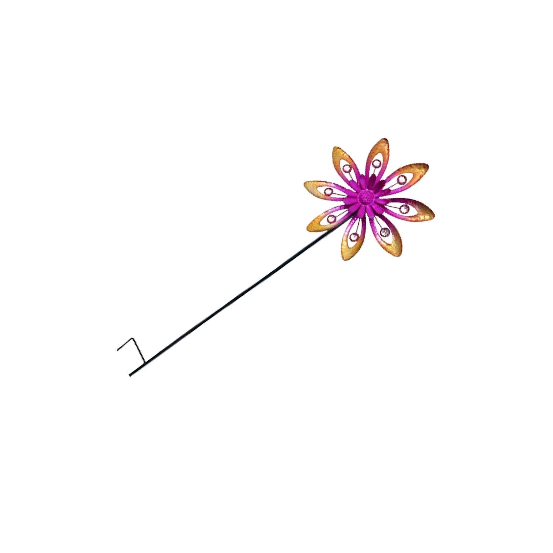 Quxvuis Waterproof Metal Wind Spinners For Garden Yard Decor Colorful Lawn Art Sculpture Stake Display And Adds Life To Daily Life. Garden Wind Spinners