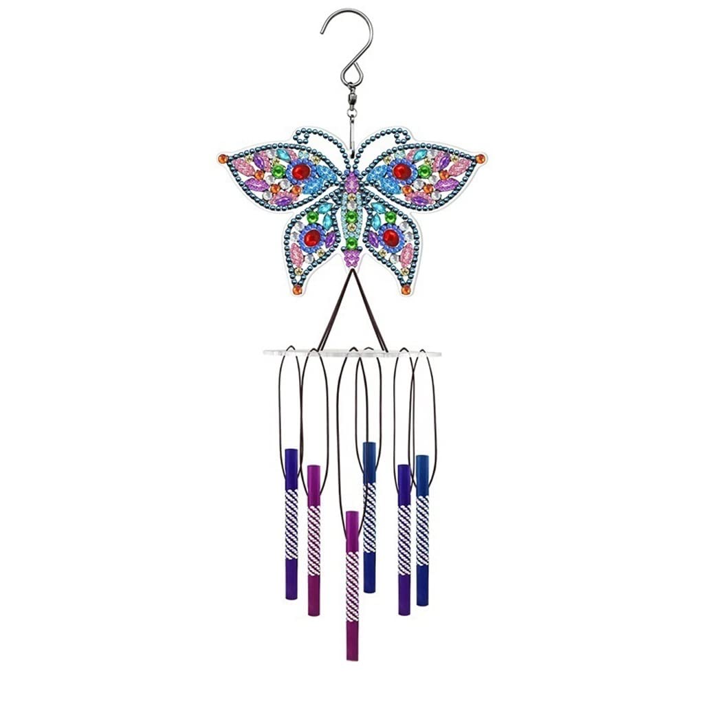 Peinture diamant enfant kit complet carillon de vent DIY cadeau anniversaire
