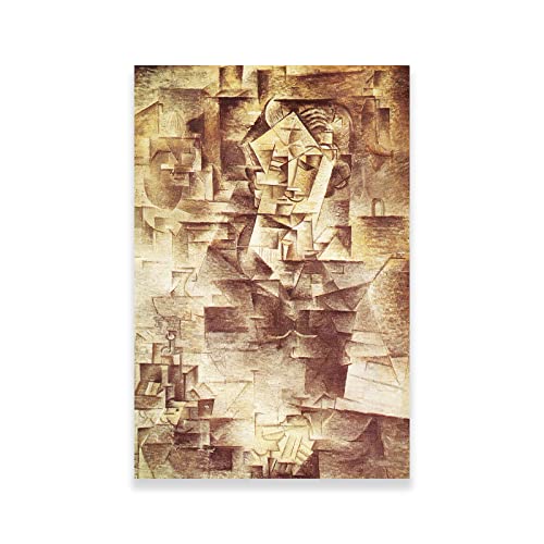 123 Life Pablo Picasso Wall Art - Portrait Of Daniel Henry Kahnweiler 1910 Poster - Famous Art Prints - Fine Art Oil Paintings - Prints For Wall Decor Unframed 12X18Inches/30X45Cm #TOP20