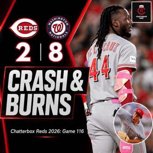 Game 116 - Nationals 8, Reds 2 (Chase Burns winning streak snapped at 12 games) Podcast Por  arte de portada