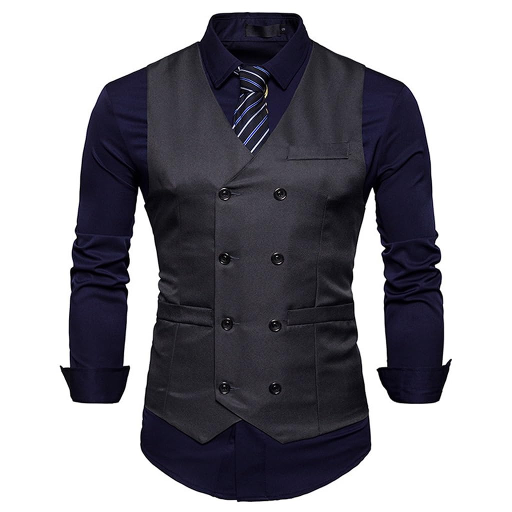 Gilet décontracté pour homme idéal pour les mariages et soirées élégantes en taille XXL