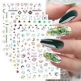 Easy to Use: Our nail stickers are self-adhesive. So just stick them on your nails, easy and time-saving. Similarly, just peel off them if you want to remove them. You can decorate your own style nails. There are many patterns for you to choose.