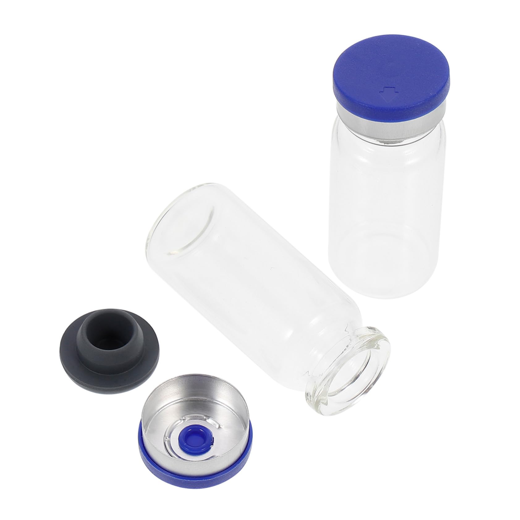 Ipetboom 100ml Glasprobenfläschchen 10ml aus Glas mit Deckel Wiederbefüllbar und Dichtwirkung für Labor und Ätherische Öle