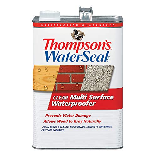 Thompson’s WaterSeal Multi-Surface Waterproofer Stain, Clear, 1 Gallon by Thompson's - Used condition - US$16.90