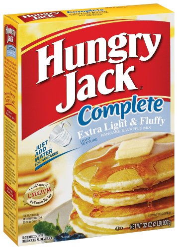 Hungry Jack Complete Extra Lite and Fluffy Pancake and Waffle Mix, 32 Ounce