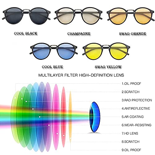 CLAPE Retro Glasses Women Men Goggles Sunglasses New Vintage Fashion Driving Sun glasses 100% UV Blocking3