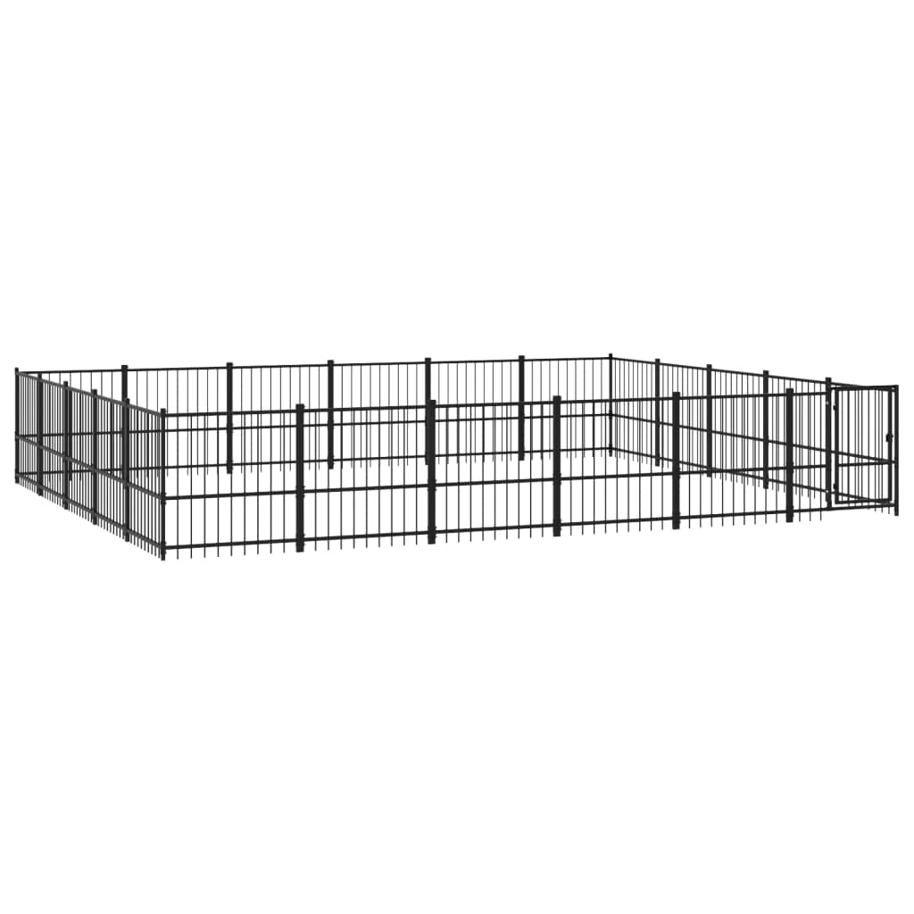 Forniture per cani Cuccia per cani da esterno in acciaio 28,23 m Animali e forniture per animali domestici