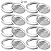 Resinta 20 Pack Regular Mouth Mason Jar Split-Type Lids with Silicone Seals Rings Mason Storage Solid Caps