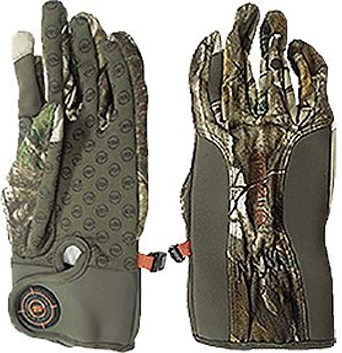 Manzella Men's Bow Ranger TouchTip Glove Realtree Xtra MD & Headband Bundle