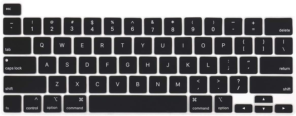 OJOS Keyboard Cover Compatible with MacBook Pro 13 inch M2 2023, 2022, 2021 2020 M1 A2338 A2289 A2251&Compatible with MacBook Pro 16 2020 2019 A2141 Touch ID,Protective Silicone Skin, Black (B0BC3R5PR6) Amazon Price History, Amazon Price Tracker