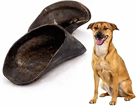 Casco Bovino Natural para Cachorro Brinquedo de Roer que Limpa Dentes 2 Unidades