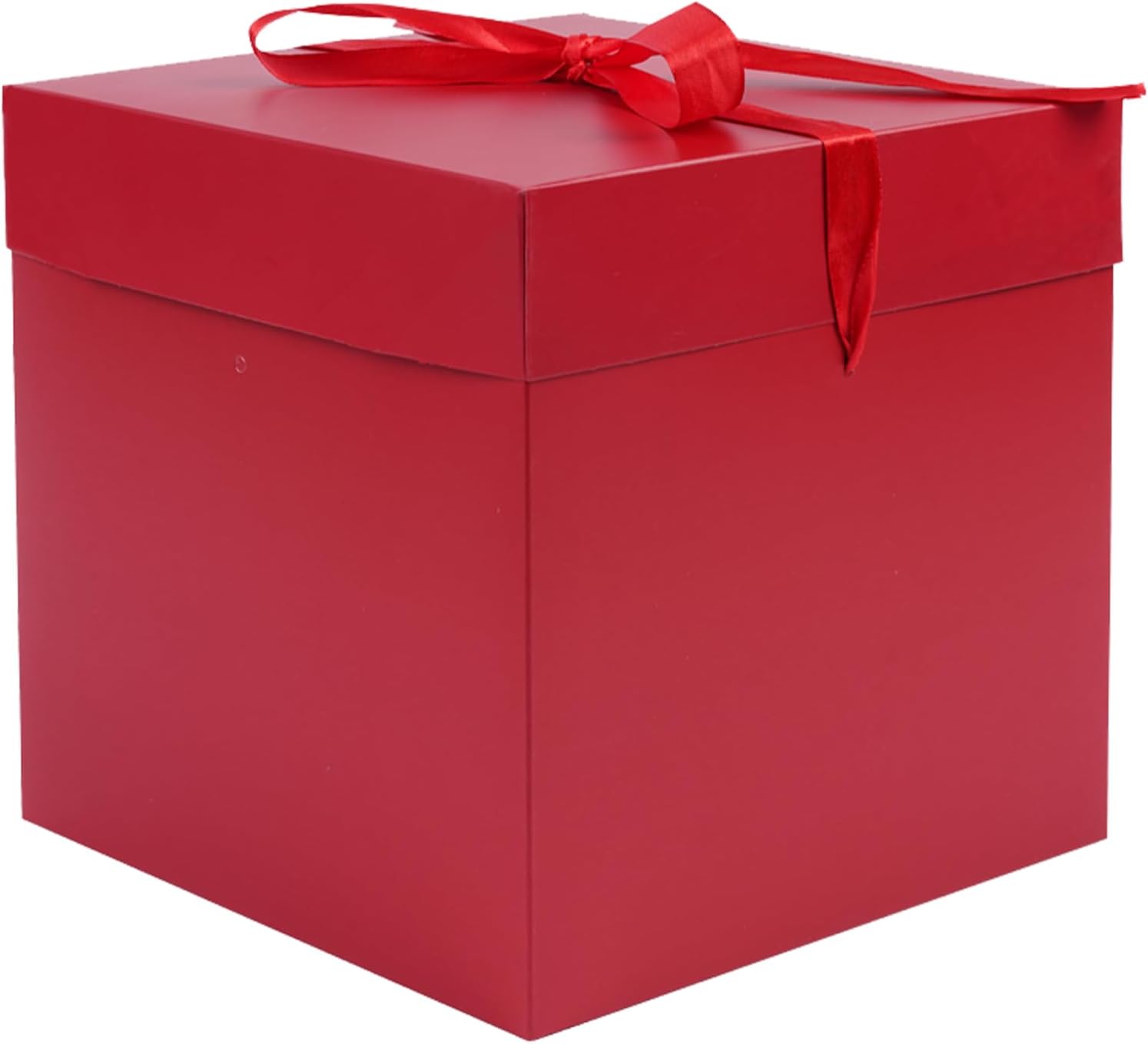Elephant-package Medium Gift Box with Lids, Ribbon and Paper Filler, for Birthdays, Christmas, Valentine's Day， Present Packing - Collapsible, 8.7", 1 Pack, Red
