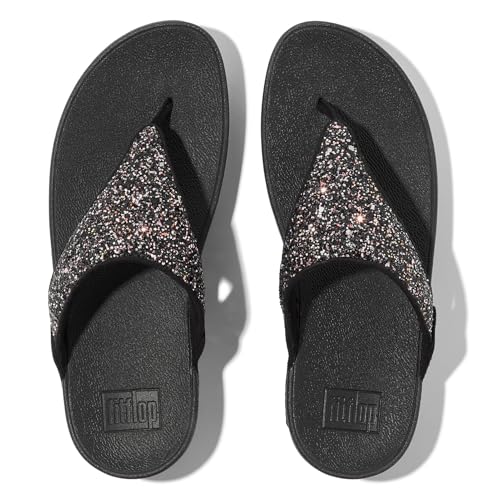 Image of Fitflop Women's Lulu Multi-tonal Glitter Toe-post SandalsSandal