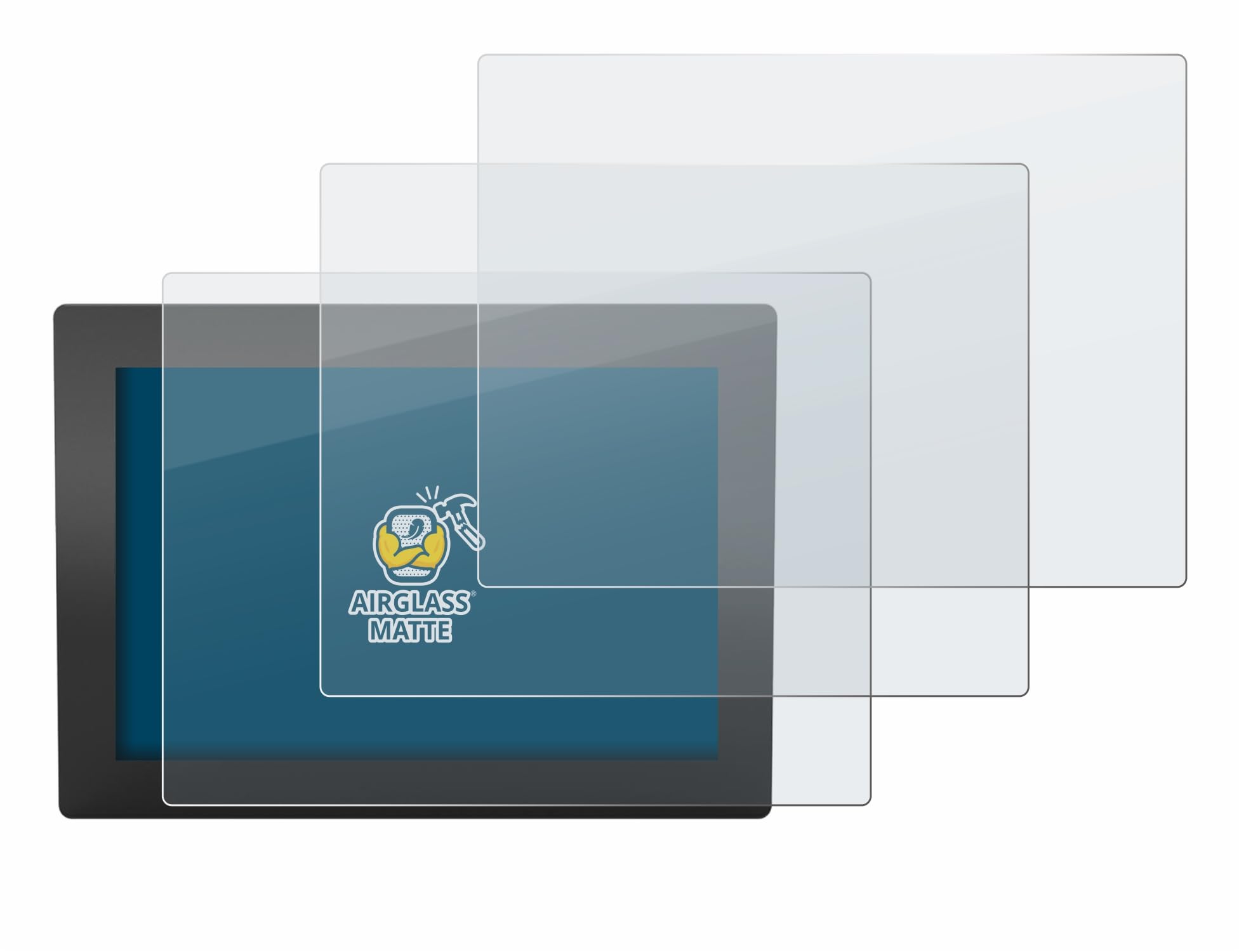 brotect 3 Pezzi Pellicola Vetro per WAGO Web Panel 400 | Opaca Protezione Schermo Made in Germany, Anti-Riflesso Durezza 9H Anti-Graffio