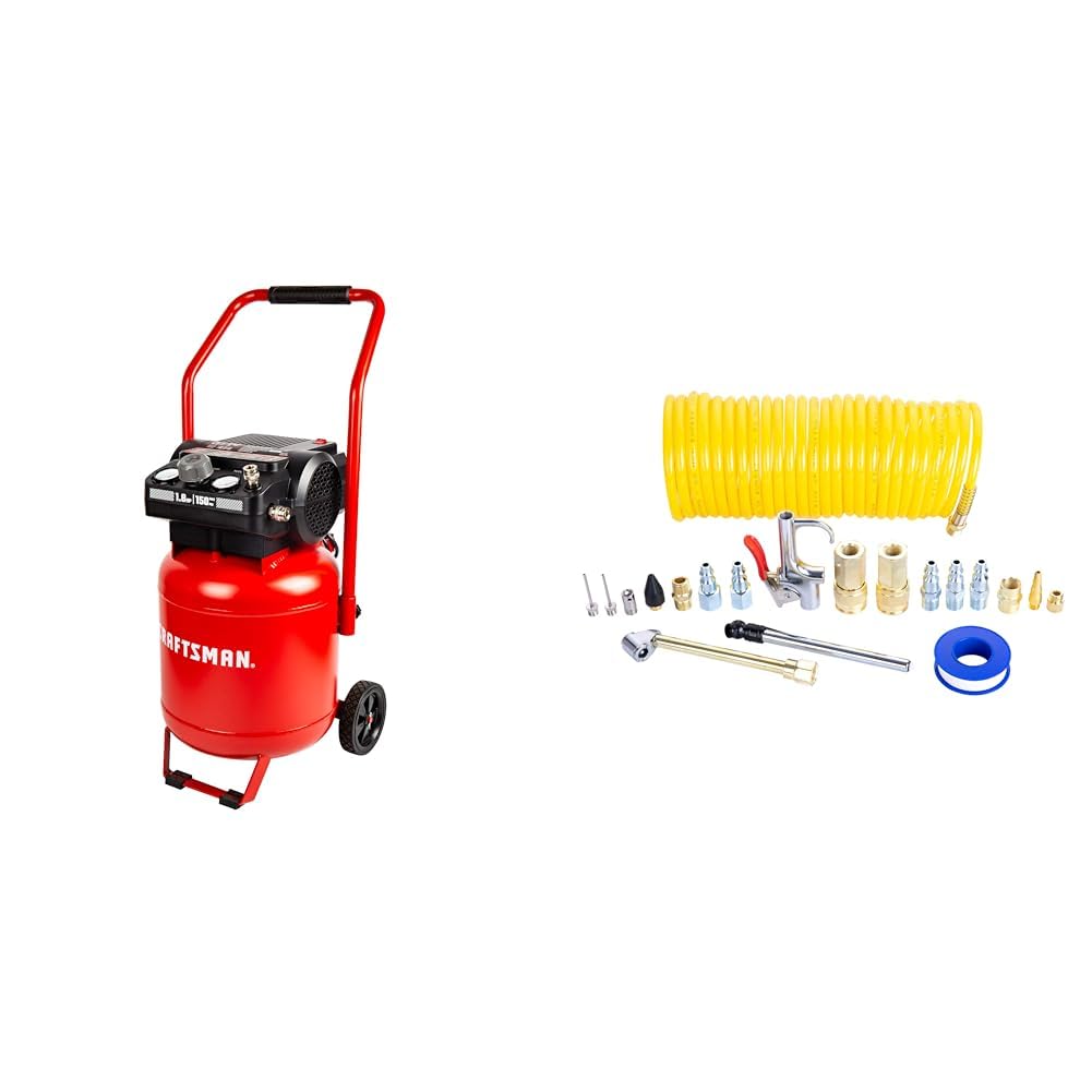 Craftsman 10 Gallon 150 PSI Air Compressor Bundle with 20-Piece Air Accessory Kit