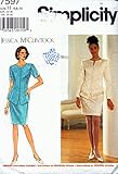 Simplicity 75971997 Jessica MCCLINTOCK Misses/Miss Petite Jacket and Dress; Sizes 6-8-10