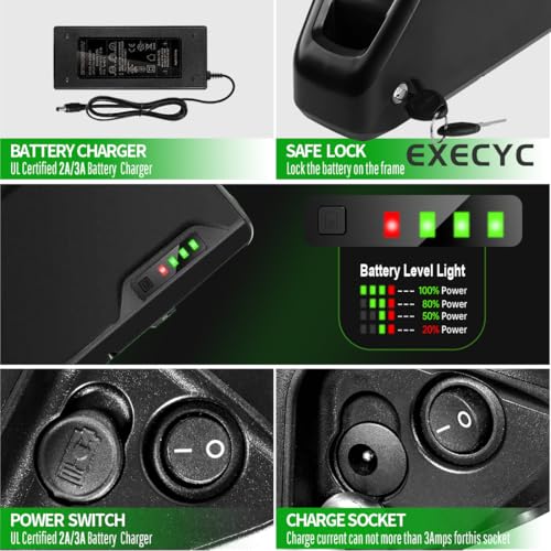 EXECYC 52V 25Ah Ebike Battery