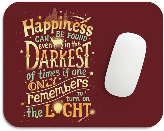 - Mouse Pad for Laptop Desktop PC Gaming Mousepads Rubber Base with Anti-Skid Smooth Surface (22 cm x 18 cm) Harry Potter – Elder Wand & Lightning Scar Design-09