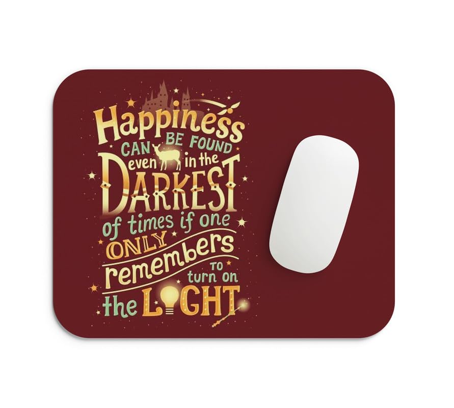 Gifts Export Hub Mouse Pad for Laptop Desktop PC Gaming Mousepads Rubber Base with Anti-Skid Smooth Surface (22 cm x 18 cm) Harry Potter – Elder Wand & Lightning Scar Design-09
