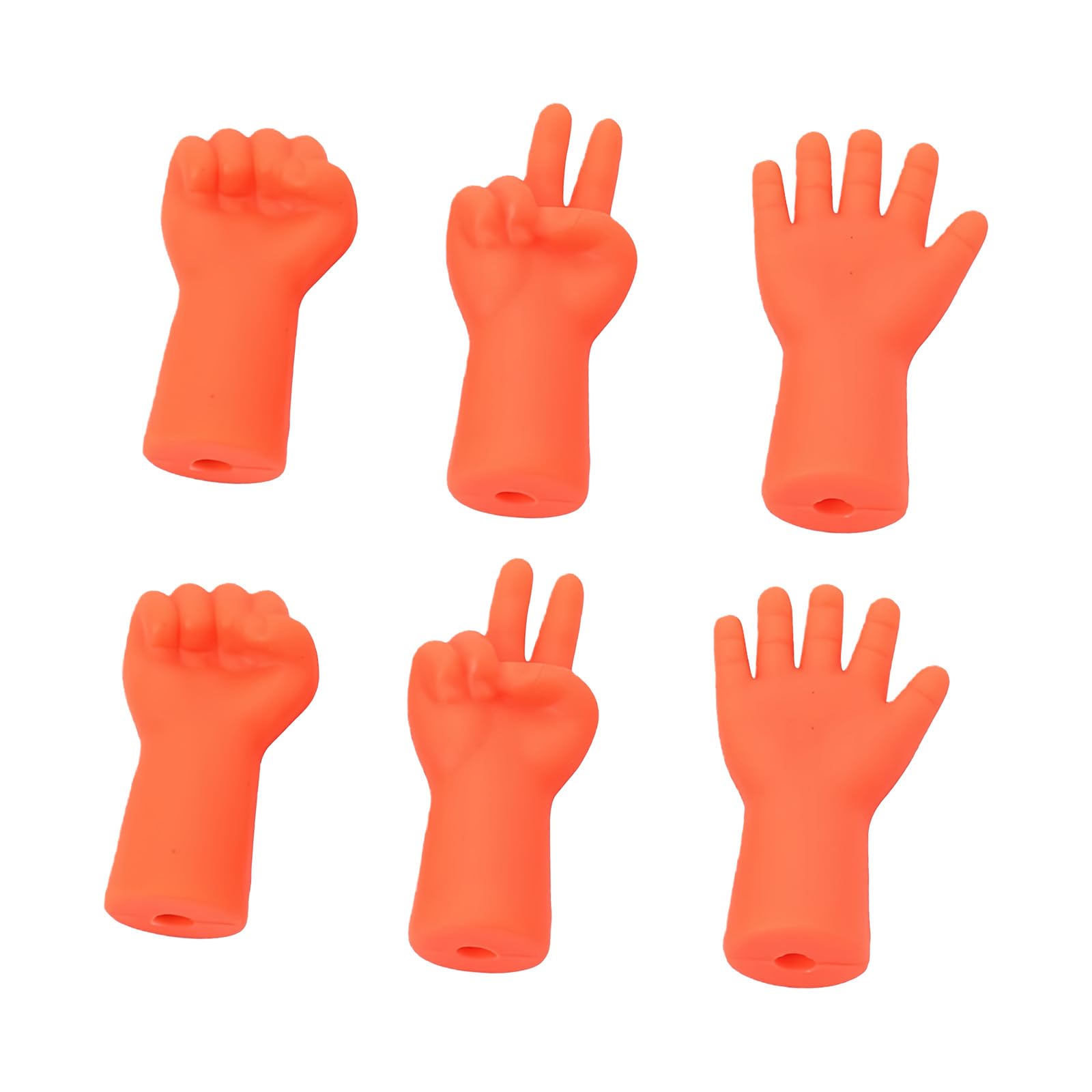 NEWFT 6Pcs Crochet Hook Point Stoppers Hand Shape Needle Tip Stoppers Knitting Needle Point Protectors for Weaving Knitting Accessories