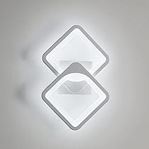 Tealight Applique da parete interno 24W, Lampada da Parete Moderno, Bianco Freddo, 6000K 2400lm, LED Lampada a Muro forma trasformabile per camera da letto, soggiorno, corridoio