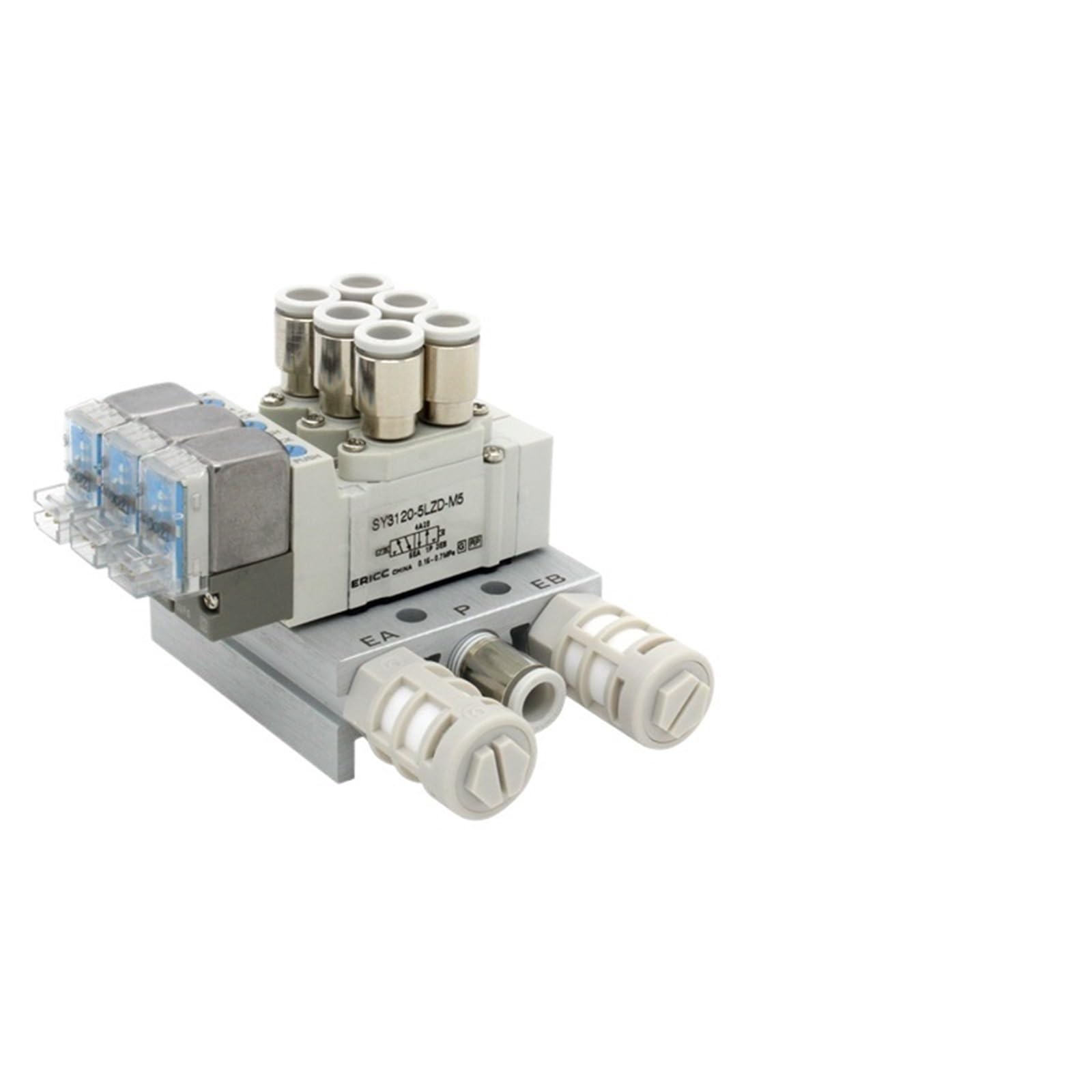 Électrovanne SY3120-5LZD-M5 résout les fuites pneumatiques sur collecteur 6 stations