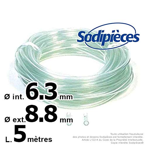 Ratioparts 001,603 Fuel Hose 6.0 mm x 5.0 m