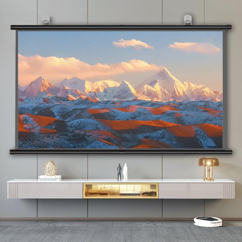 Pantalla manual retráctil HD 4K 72in 4:3